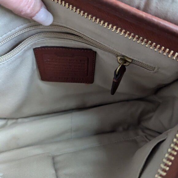 Coach Patricia Chestnut Leather Legacy Shoulder Bag D1276-19921 - Picture 9 of 11